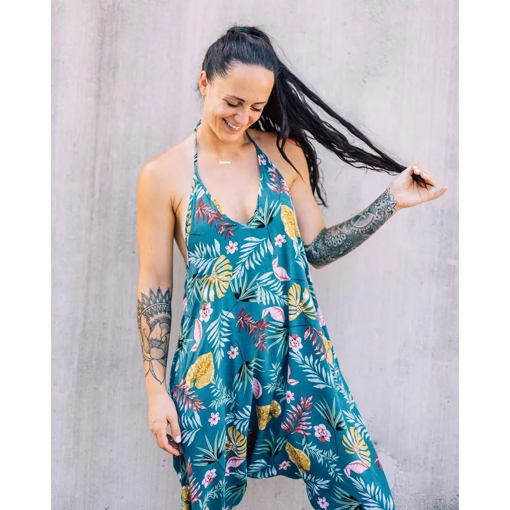 Flower Harem Jumpsuit - Picture 11 of 15